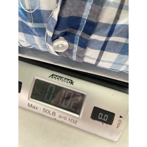 Disney Parks Mens Mickey Mouse Logo Button Down Shirt Size XL Blue Plaid Preppy - Picture 12 of 12